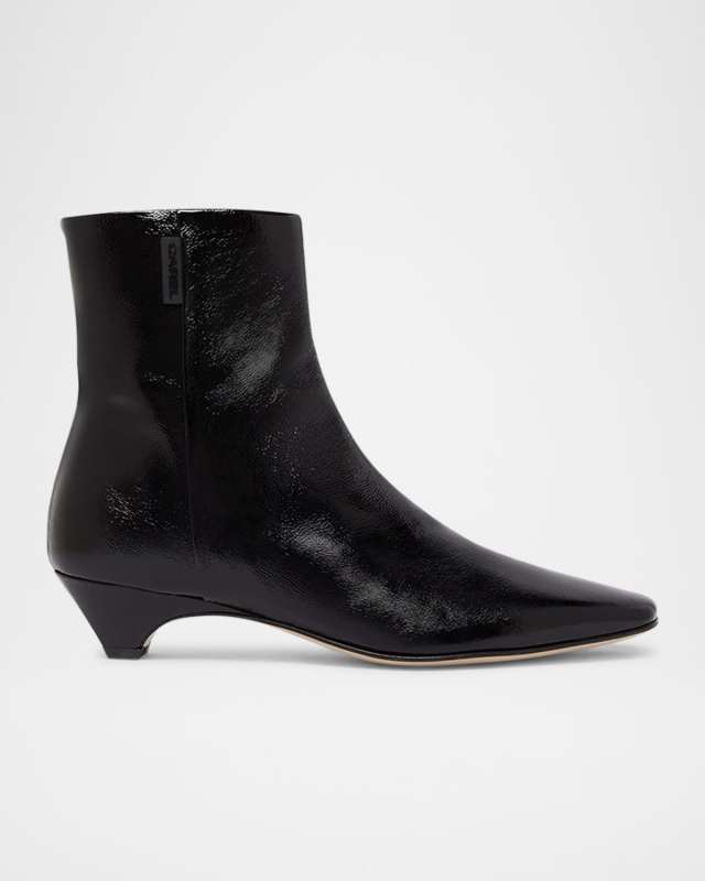 Monica Patent Leather Ankle Boots